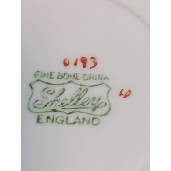 SHELLEY "Pink Floral" Teacup & Saucer - Picture 8 of 8